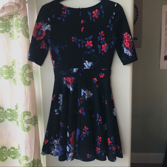 Black Pink/Blue Floral {Mystic} Dress Spring - Picture 3 of 4